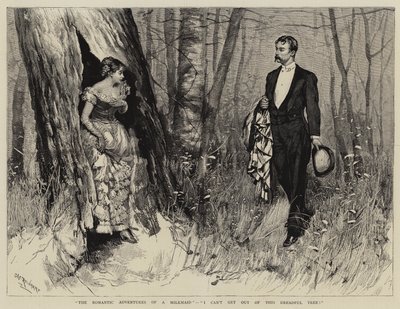 De Romantische Avonturen van een Melkmeisje, Ik kan niet uit deze Vreselijke Boom komen! door Charles Stanley Reinhart